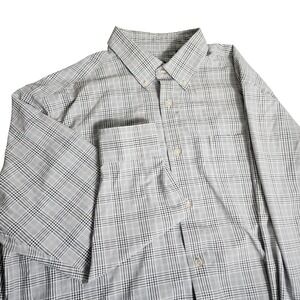 ORVIS Mens‎ XL Active Fit Plaid Long Sleeve Button Up Shirt Polyester